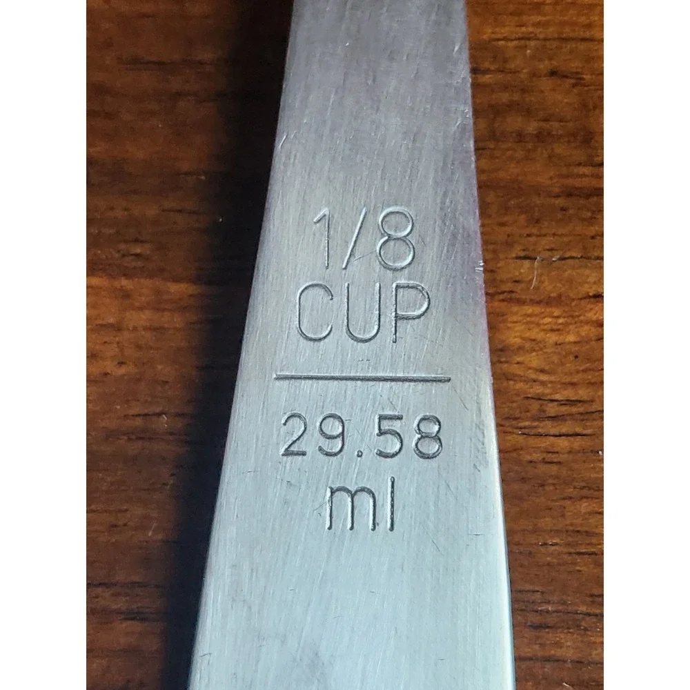 Lindy's Stainless Steel Measuring Scoop Set 4PC HEAVY DUTY Baking Cups Spoons